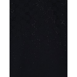 Short wool dress with GG crystals