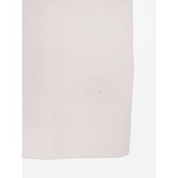 Cotton sweater with ribbed profiles