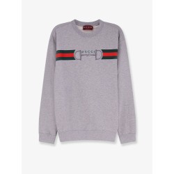 Cotton sweatshirt with print on the front