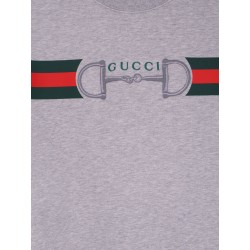 Cotton sweatshirt with print on the front