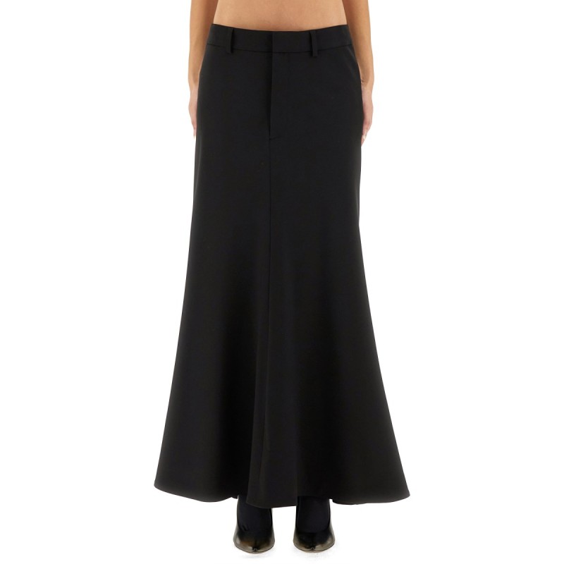 "GODET" MAXI SKIRT