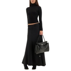 "GODET" MAXI SKIRT