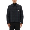 CHECKED COTTON GABARINE SHIRT JACKET