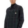 CHECKED COTTON GABARINE SHIRT JACKET