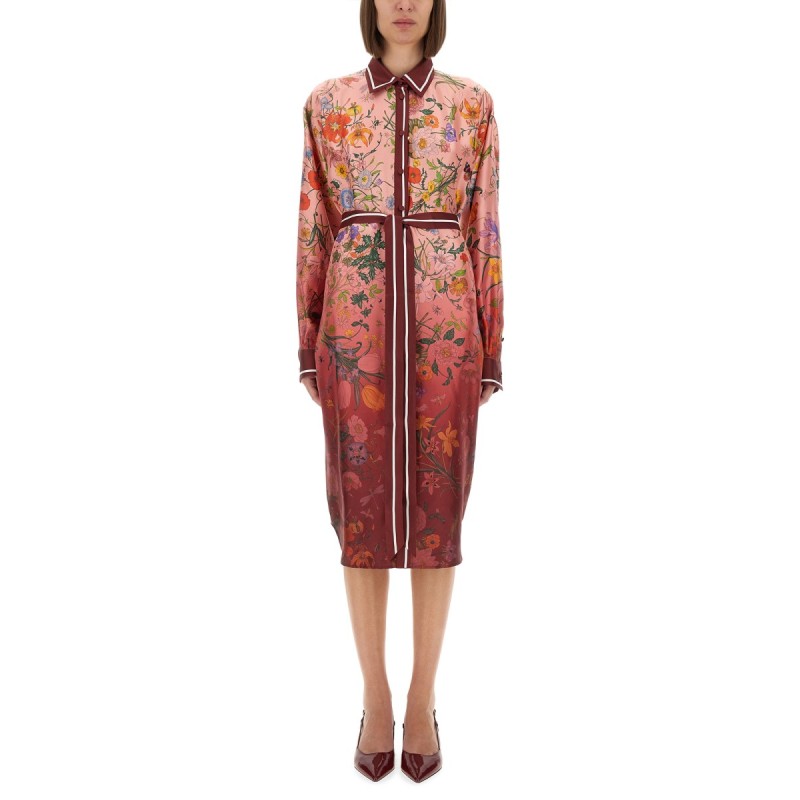 PRINTED CHEMISIER DRESS