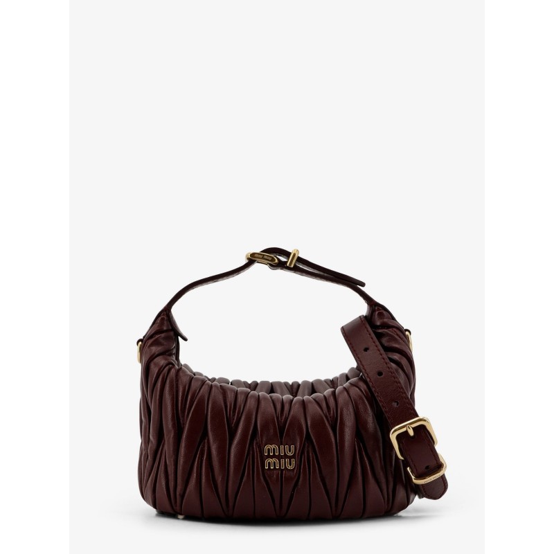 Matelassé leather handbag