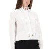 COTTON POPLIN SHIRT WITH CLAMP