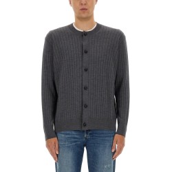 RIBBED WOOL CARDIGAN