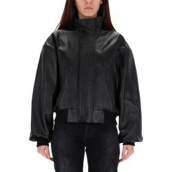LEATHER BLOUSON
