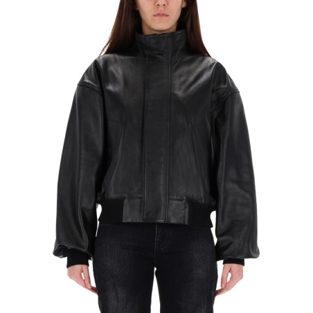 LEATHER BLOUSON