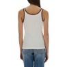 RIBBED COTTON TANK TOP WITH WEB
