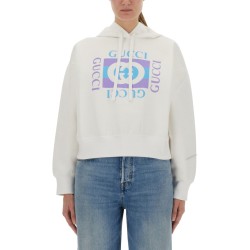 PRINTED COTTON HOODIE