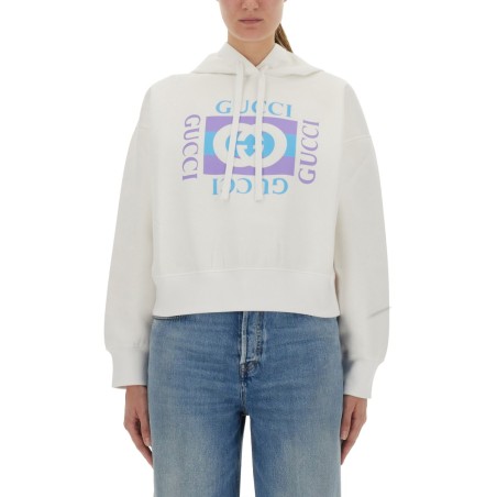 PRINTED COTTON HOODIE