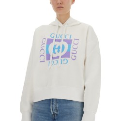 PRINTED COTTON HOODIE