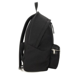 NYLON CANVAS AND LEATHER "CITY" BACKPACK