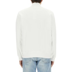 THREE-QUARTER ZIPPER SWEATSHIRT