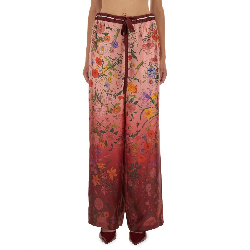 PRINTED SILK PANTS