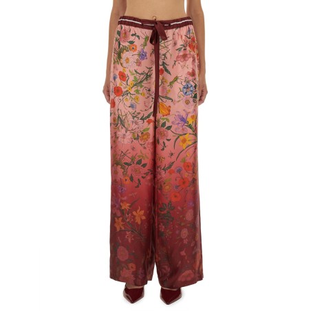 PRINTED SILK PANTS
