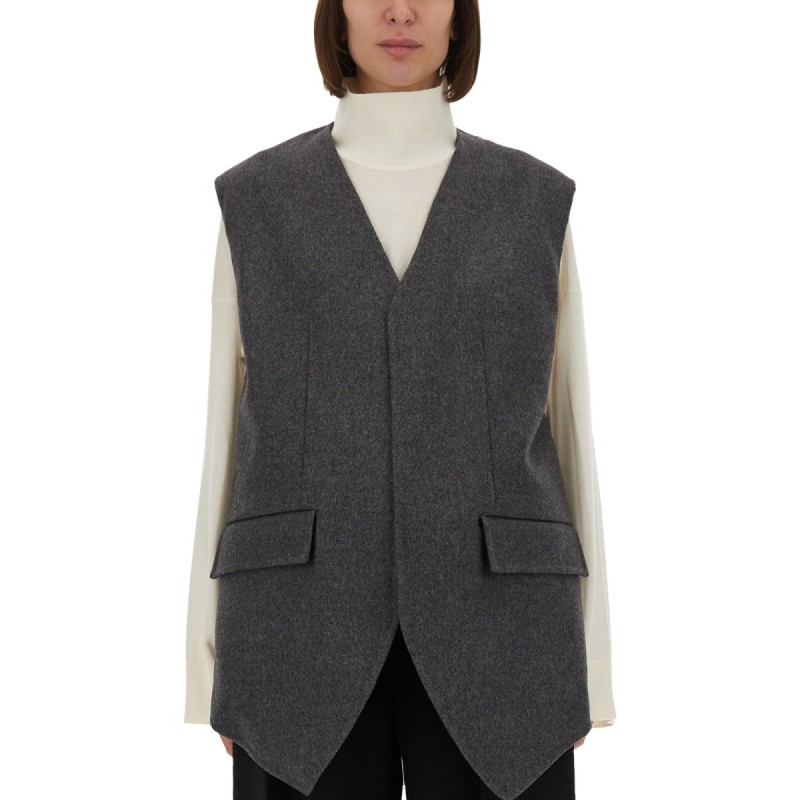 DOUBLE FACE WOOL VEST