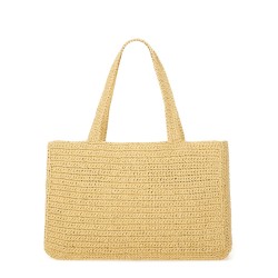 "VIVA SUPERSTAR" LARGE RAFFIA SHOPPING BAG