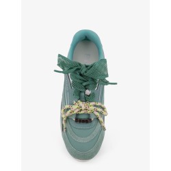 Yulia suede sneakers with nylon inserts