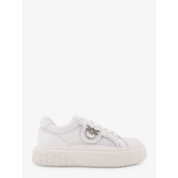 Yoko leather sneakers with mesh inserts