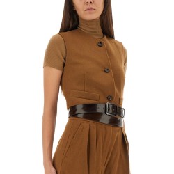 CAMEL HAIR "EDDA" VEST