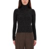 WOOL AND CASHMERE MOULINÉ TURTLENECK