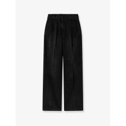 Flavia stone-washed cotton trousers
