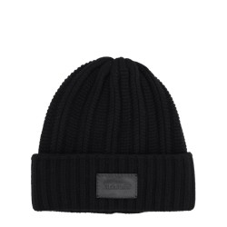 CASHMERE CAP WITH LOGO
