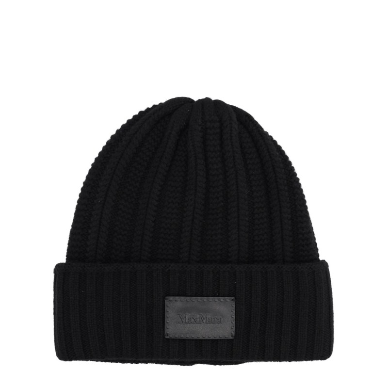 CASHMERE CAP WITH LOGO