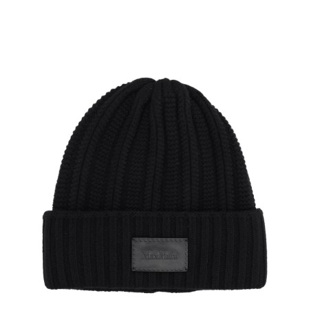 CASHMERE CAP WITH LOGO