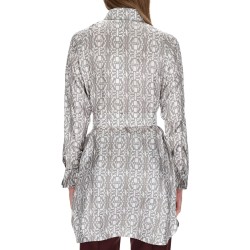 PRINTED SILK CHEMISIER DRESS