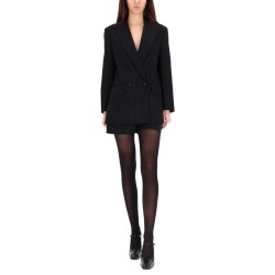 DOUBLE-BREASTED JACKET WITH RHINESTONE DETAILS