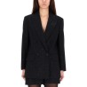 DOUBLE-BREASTED JACKET WITH RHINESTONE DETAILS