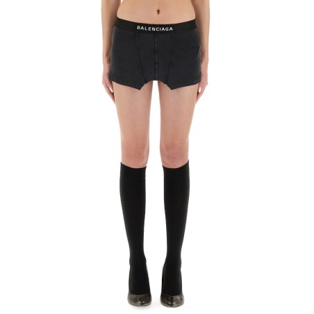 "CUT OFF" BOXER STYLE SKIRT