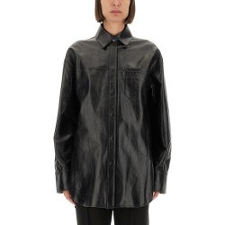 LEATHER "BOREL" SHIRT