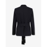 Virgin wool blazer with belt