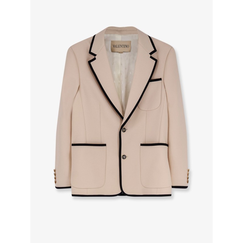 Single-breasted virgin wool blazer