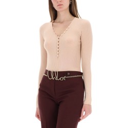 RIBBED KNIT WITH BUTTONS