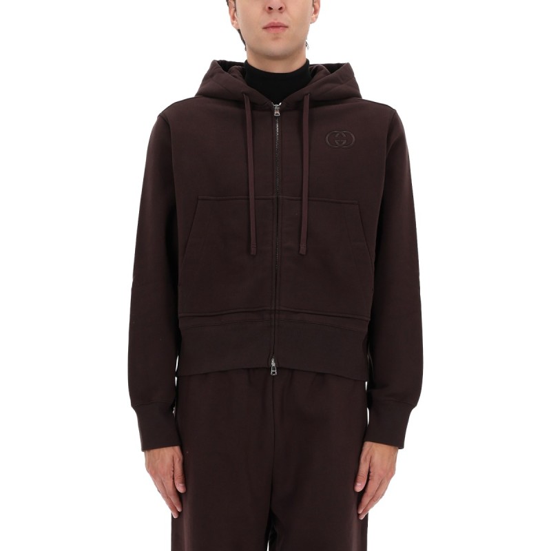 SWEATSHIRT WITH LOGO EMBROIDERY