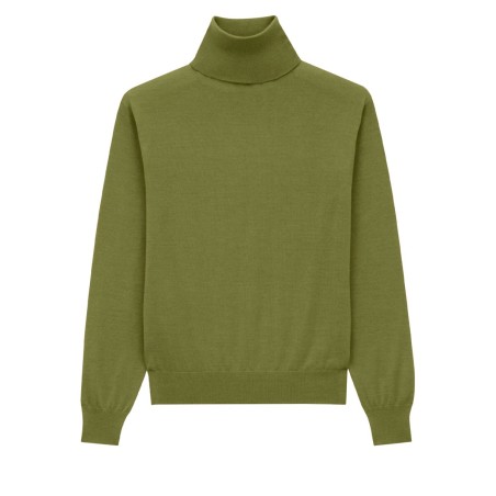 CASHMERE, WOOL AND SILK TURTLENECK