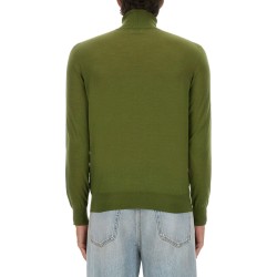 CASHMERE, WOOL AND SILK TURTLENECK