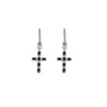 EARRINGS WITH CRYSTAL CROSSES