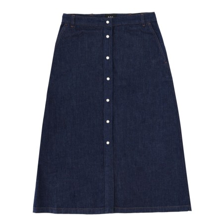 DENIM SKIRT WITH BUTTONS