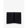 Leather passport holder with Intrecciato motif