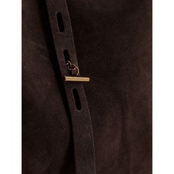 Suede crossbody bag