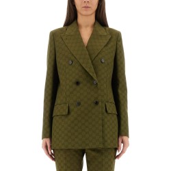 GG FABRIC DOUBLE-BREASTED JACKET