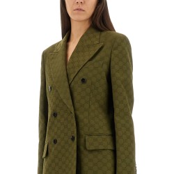 GG FABRIC DOUBLE-BREASTED JACKET