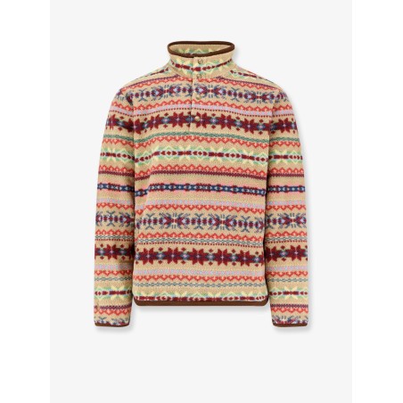 Multicolor recycled material sweatshirt